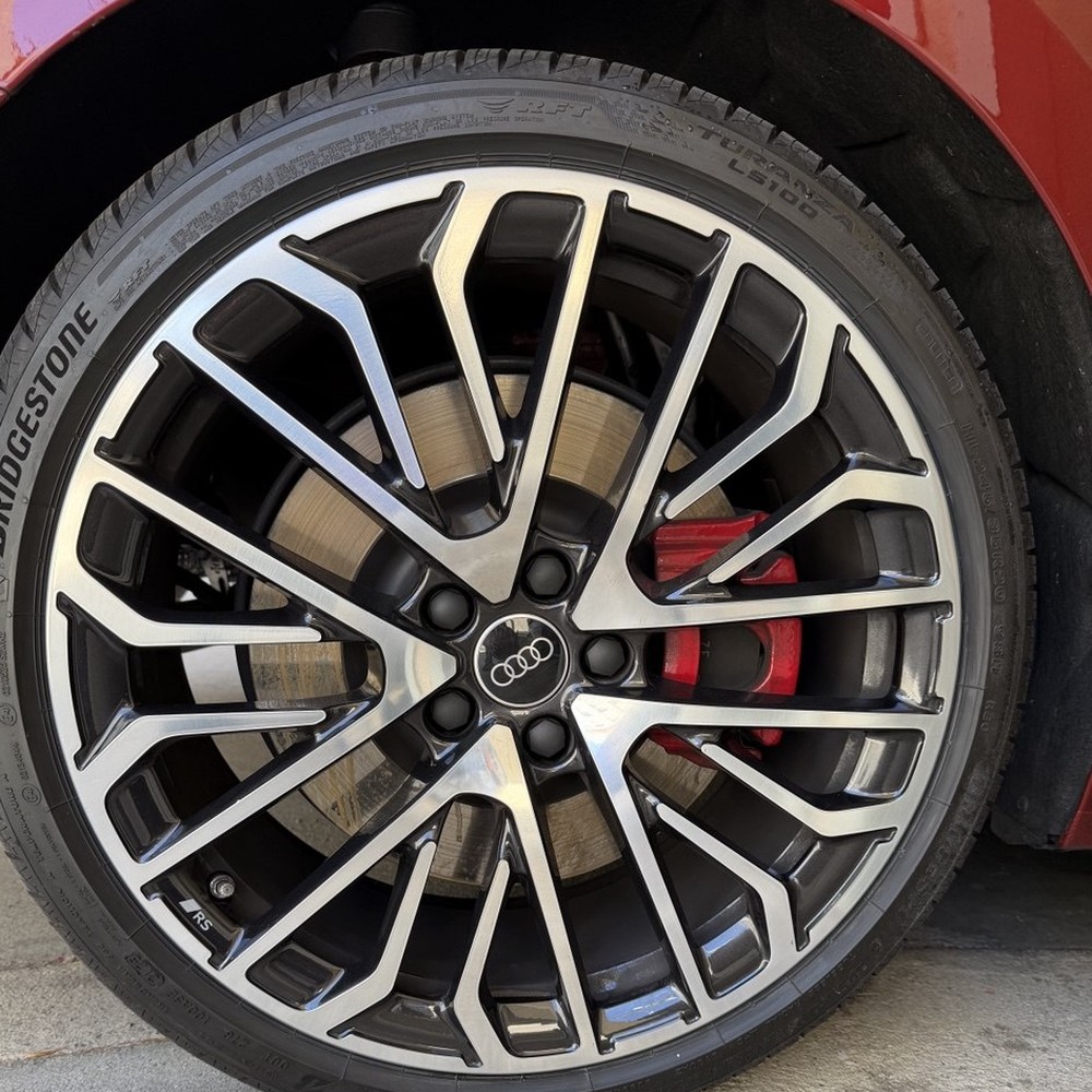 Audi wheel after repair