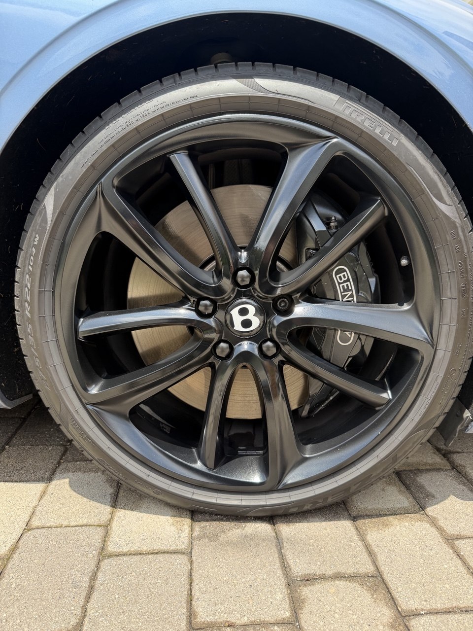 Bentley wheel after repair