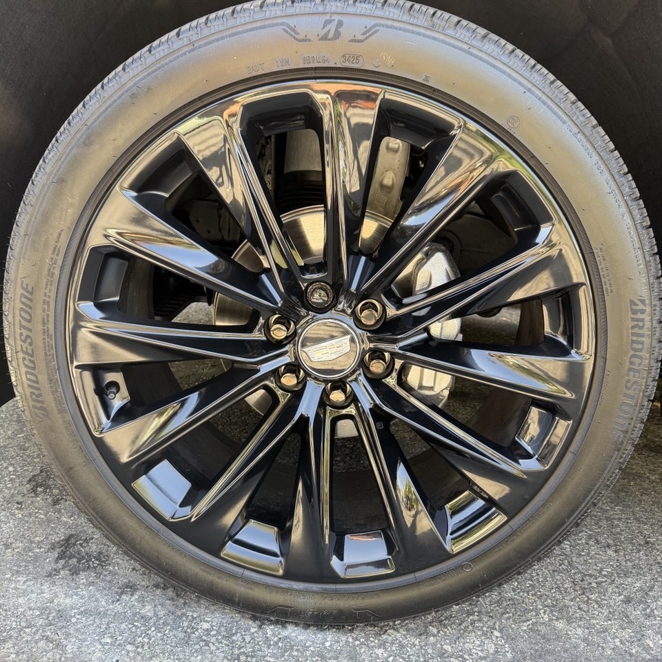 Cadillac wheel after repair