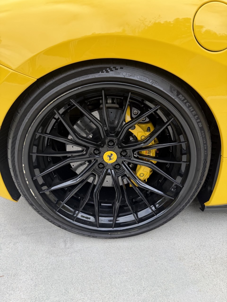 Ferrari custom gloss black wheel