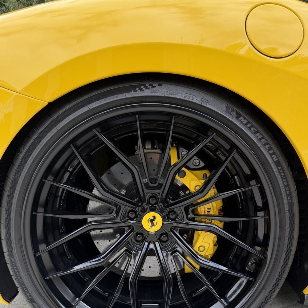 Ferrari wheel after repair