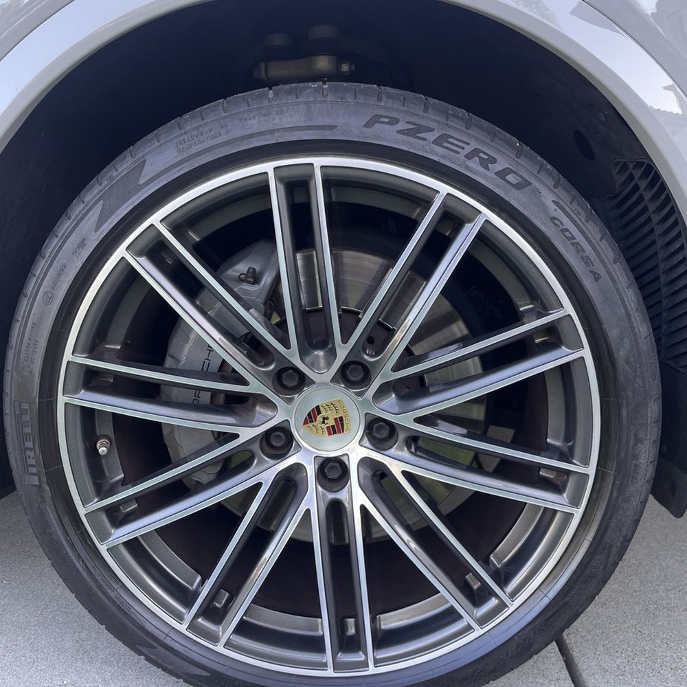 Porsche wheel after repair
