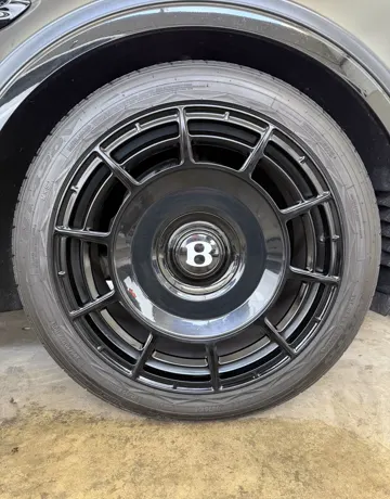 Bentley Continental rim after repair by Rim Repair Joe's