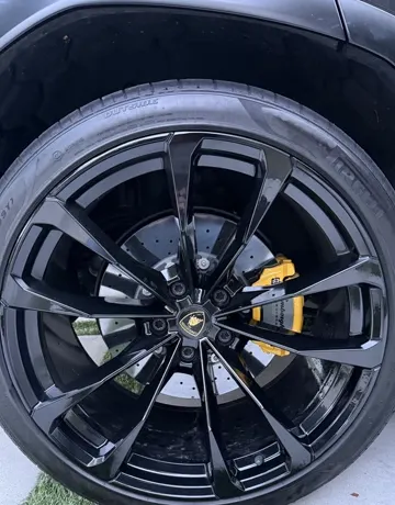 Lamborghini rim after repair by Rim Repair Joe's